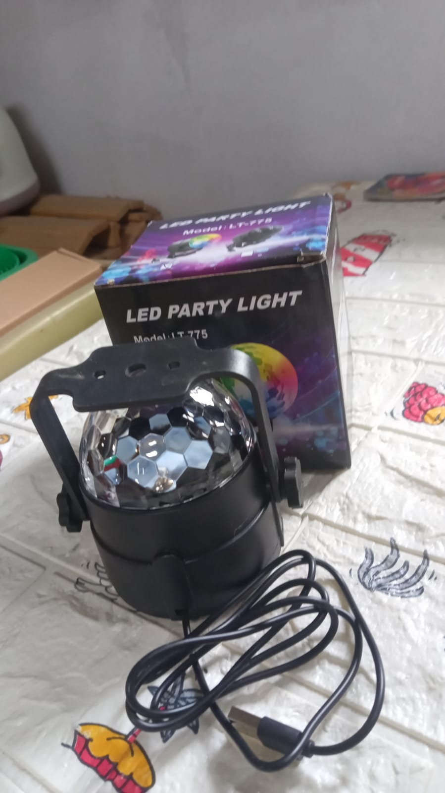 Party Lights, DJ Stage Light Disco Ball Light USB Charging Party Stage Lamp Party Light for Home Bar Car Wedding Holiday Party, Party Gift Kids Birthday