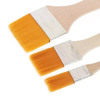 1117 Artistic Flat Painting Brush - Set of 3 