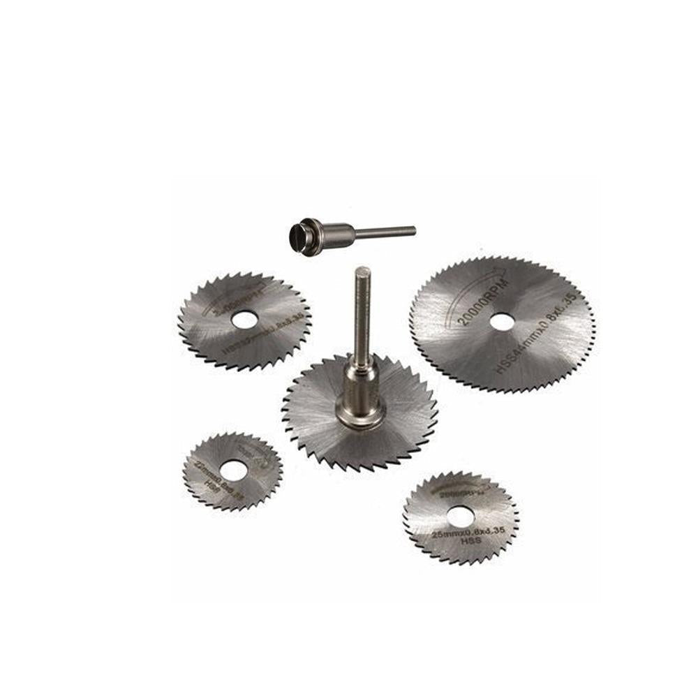 408 -6pcs Metal HSS Circular Saw Blade Set Cutting Discs for Rotary Tool 