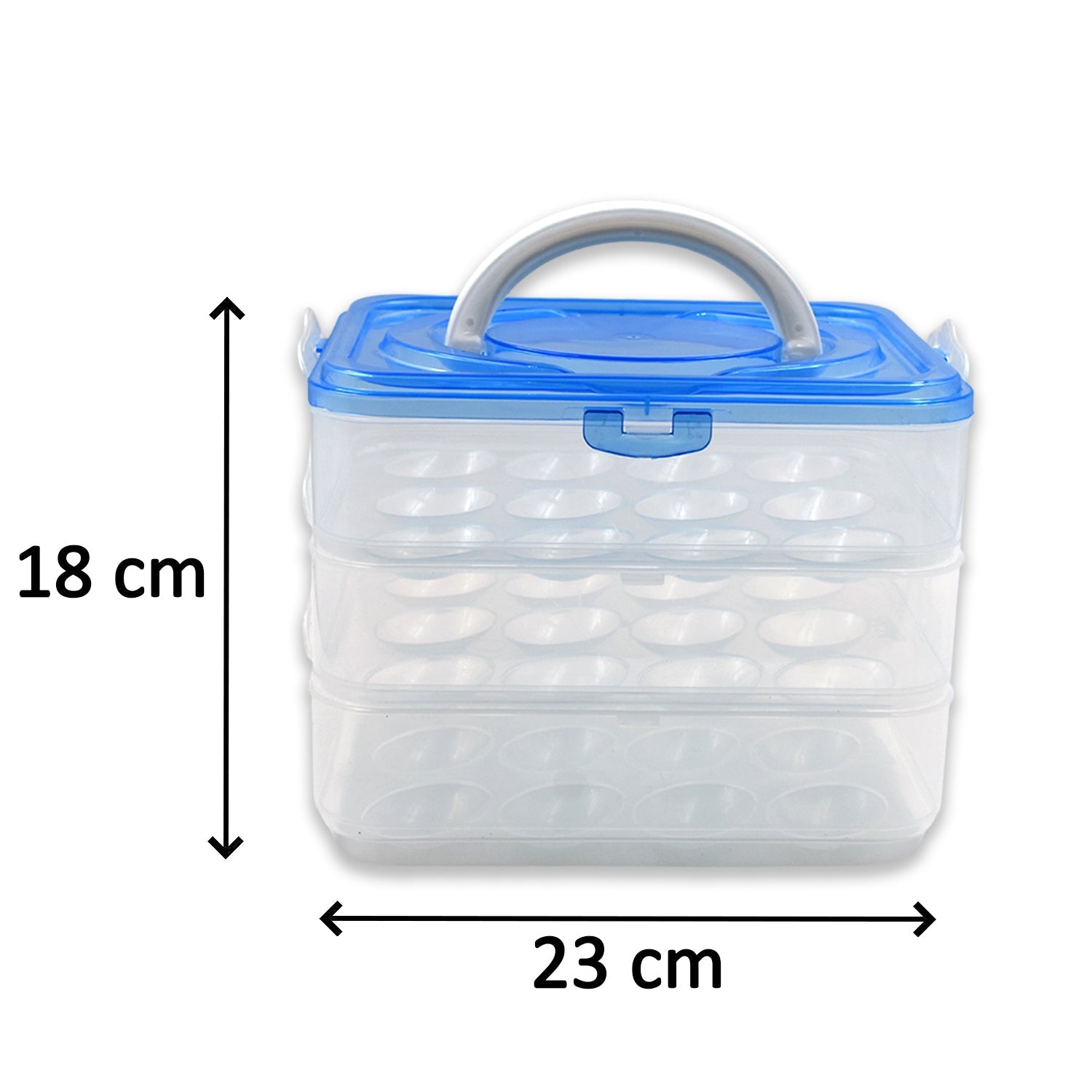 2643 3-Layer Plastic Refrigerator Egg Storage Box (36 Grid) 