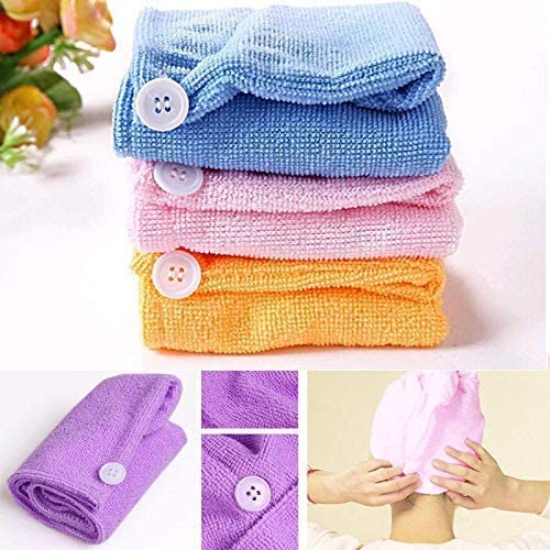 1408 Quick Turban Hair-Drying Absorbent Microfiber Towel/Dry Shower Caps 