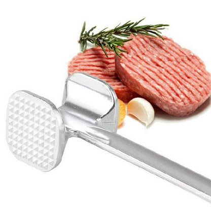 Double Sided Beef Steak Mallet (Aluminum): Meat Tenderizer Hammer