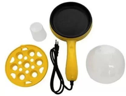 2150 Multi functional Electric 2 in 1 Egg Frying Pan with Egg Boiler Machine Measuring Cup with Handle 