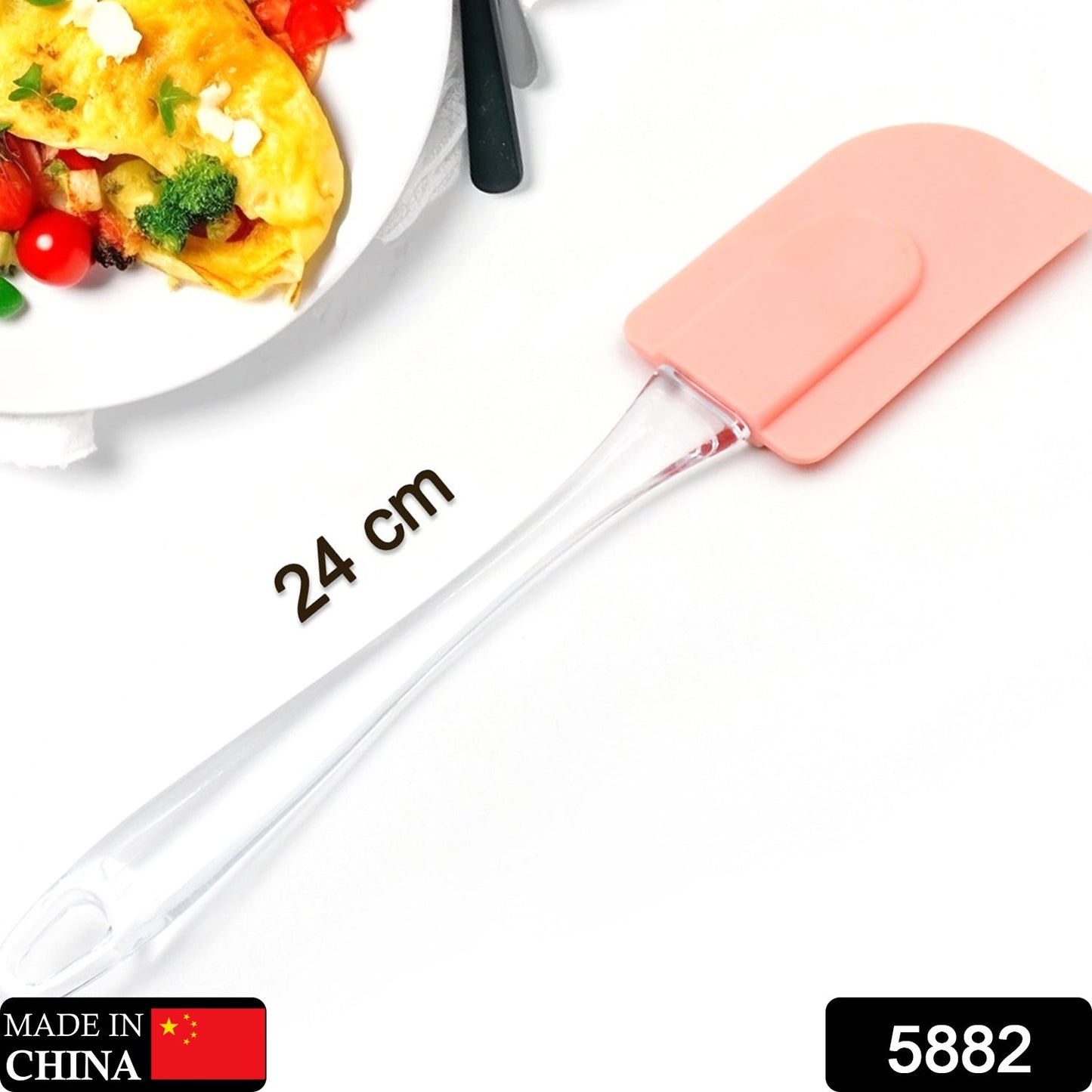 Silicone Spatula | Baking & Cooking | Heat Resistant | Non-Stick | 24cm