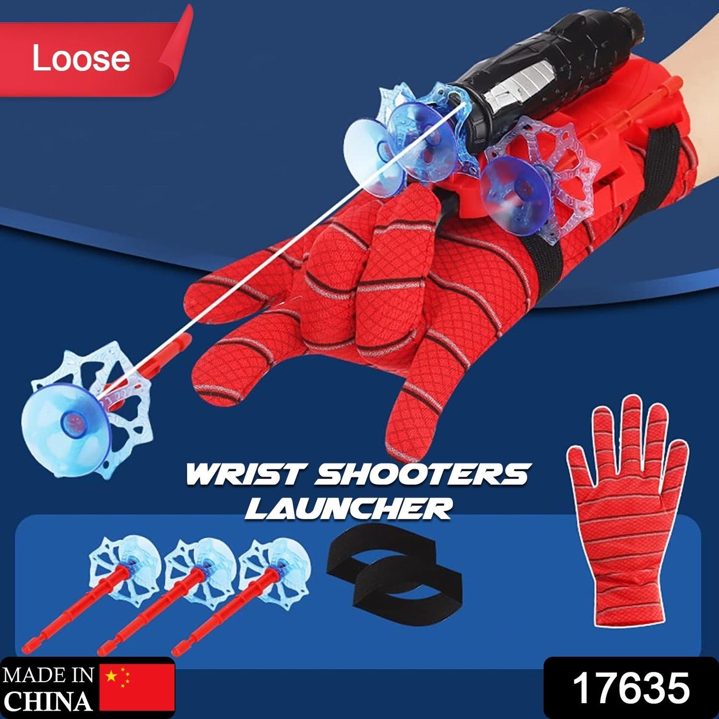 Web Shooter Toy for Kids Fans, Launcher Wrist Gloves Toys For Kids, Boys Superhero Gloves Role-Play Toy Cosplay, Sticky Wall Soft Bomb Funny Children's Educational Toys