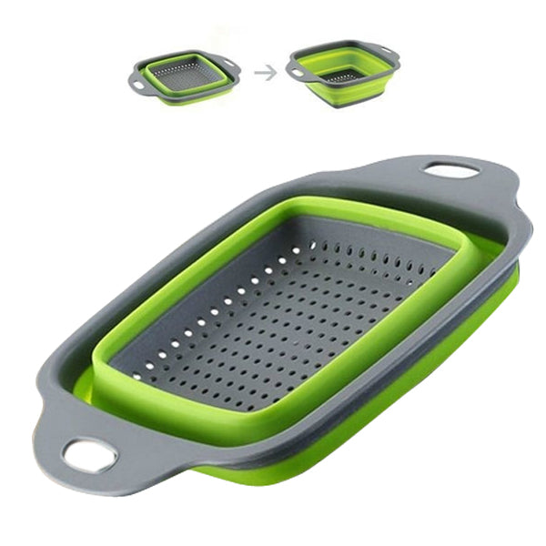 2380 Plastic Folding Basket/Strainer for Kitchen 