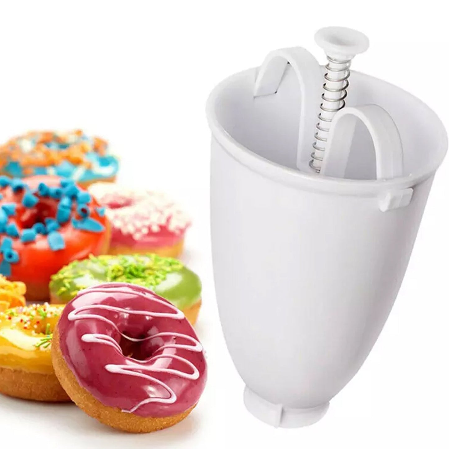 0646B MINI DONUT MAKER DISPENSER - PLASTIC VADA/MEDUWADA MAKER 