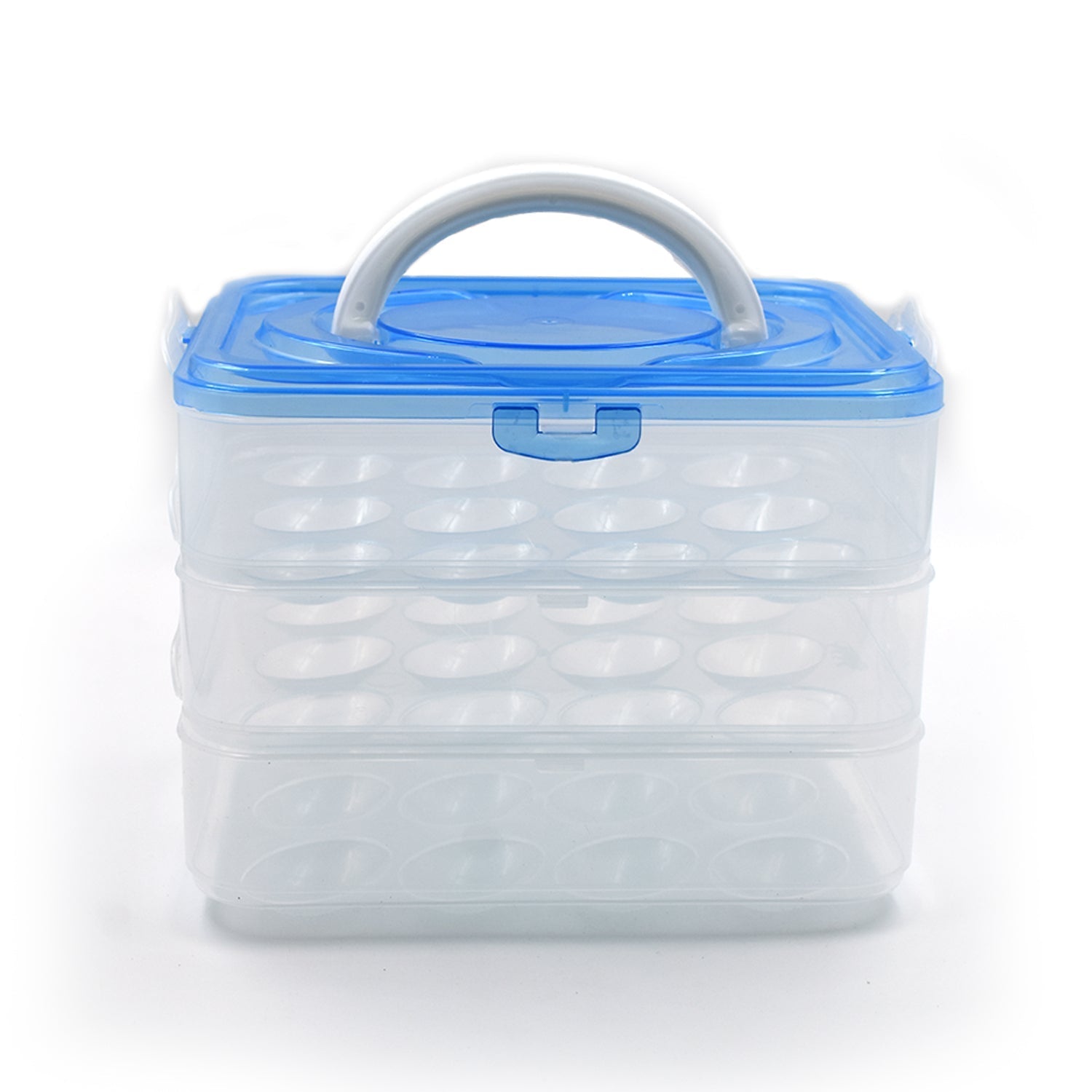 2643 3-Layer Plastic Refrigerator Egg Storage Box (36 Grid) 