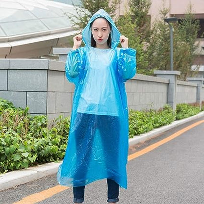 Portable Adult Rain Coat, Raincoat Waterproof Button Cardigan Portable Raincoat  Adult Outdoor Traveling Plastic Material Raincoat/Rain wear/Rain Suit for Outdoor Accessory (1pc)