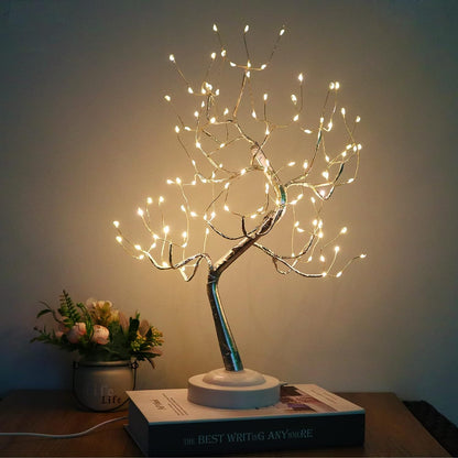 108 LED Birch Tree Lights Artificial Tabletop Fairy Tree Lamp Eight Lighting Modes USB or Battery Operated with Timer Decor for Bedroom Living Room Wedding Christmas Easter