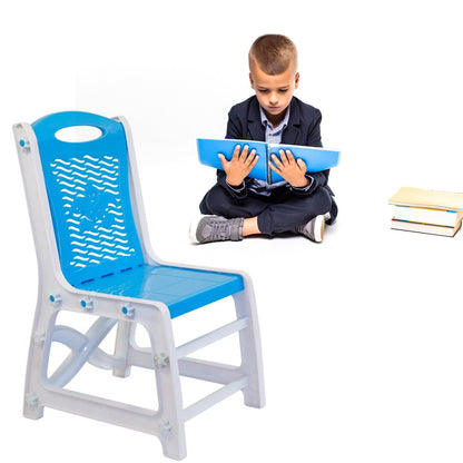 Study Table And Chair Set For Boys And Girls With Small Box Space For Pencils Plastic High Quality Study Table (Blue)