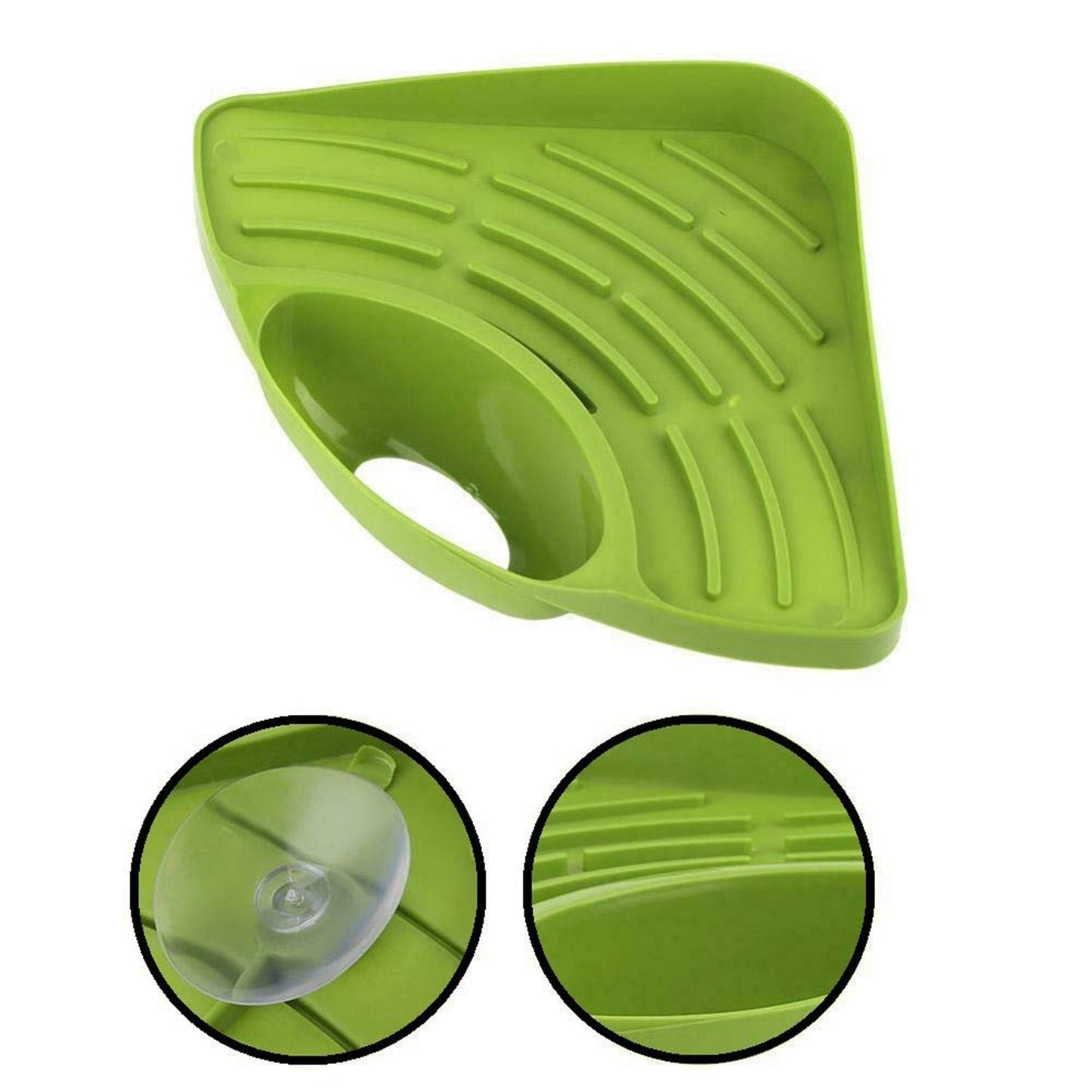 0861h Corner Sink Strainer For Draining Kitchen Waste In Sinks And Wash Basins. 