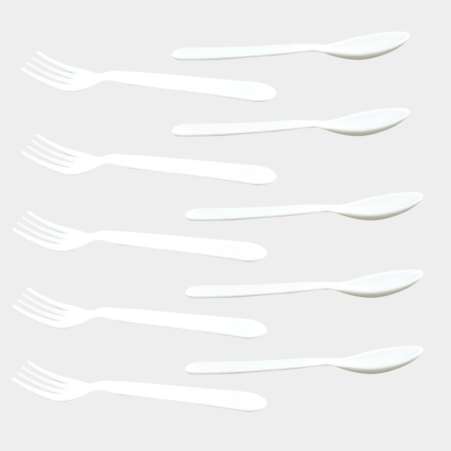 2422 Dinnerware Cutlery Premium Plastic Spoon And Fork Set - 10 pcs 