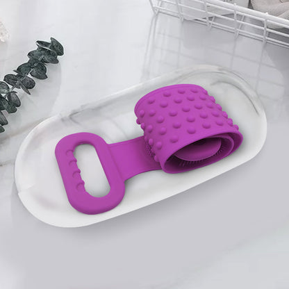 1308 Silicone Body Back Scrubber Bath Brush Washer For Dead Skin Removal 