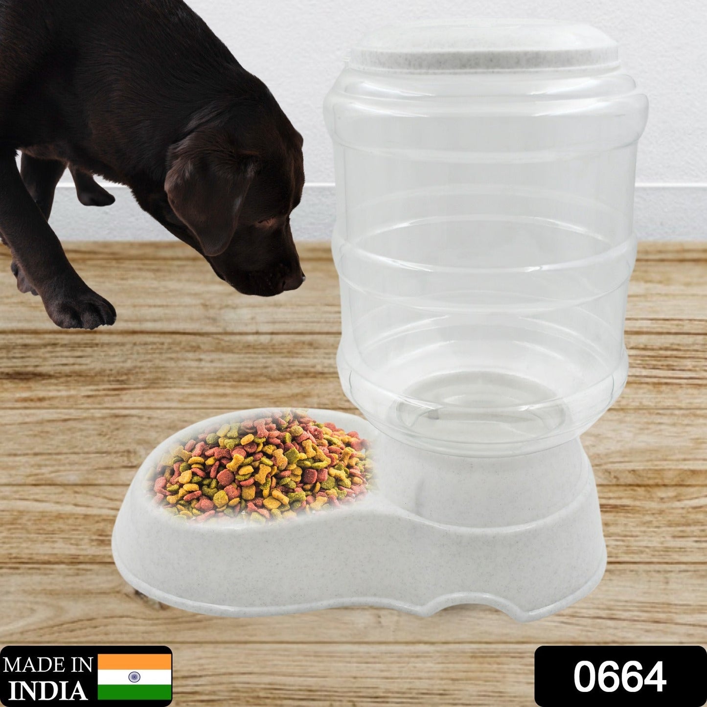 Automatic Pet Water Dispenser Self-Dispensing Gravity Pet Feeder Water Cat Dog Feeding Bowl Drinking Water & Pet Feeder Food Dispenser - Replenish Pet Food for Dog Cat Animal Automatic Gravity Dry Food Storage Bottle