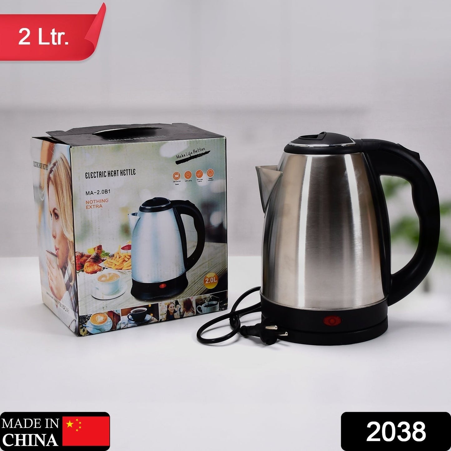 Electric Kettle | Super fast Boiling | 2Litres | Water Tea Coffee Instant Noodles Soup