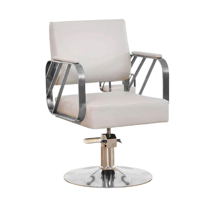 Modern Regular Chair with Hydraulic Lift for Home Office Hotel Cafe Chair (1 Unit Silver & Gold)