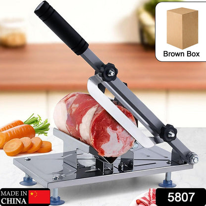 Meat Slicer Beef Slicing Machine Mutton Cutter Stainless Steel | Alloy Steel Blade Stainless Steel Body Anti-Rust Labor-Saving Washable for Beef, Vegetables, Fruits