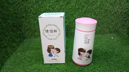 Pure Love Bottle for Anniversary, Birthday Gift Bottle juices, shakes, coffee etc, specially designed for school going boys and girls and sport persons, return gift, birthday gifts online 350ml (MOQ :- 80 pc)