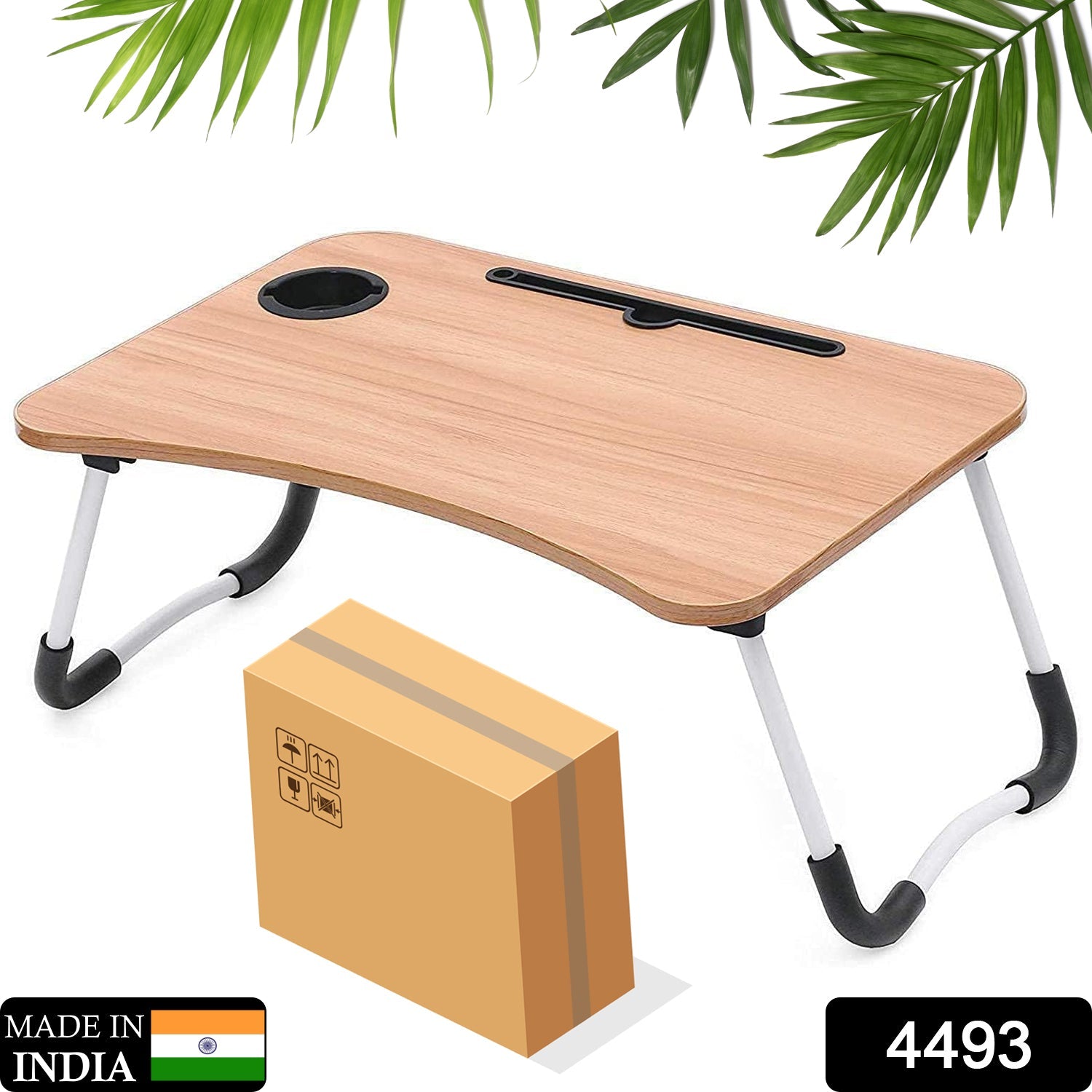 4493 Multi-Purpose Laptop Desk for Study and Reading with Foldable Non-Slip Legs Reading Table Tray , Laptop Table ,Laptop Stands, Laptop Desk, Foldable Study Laptop Table 