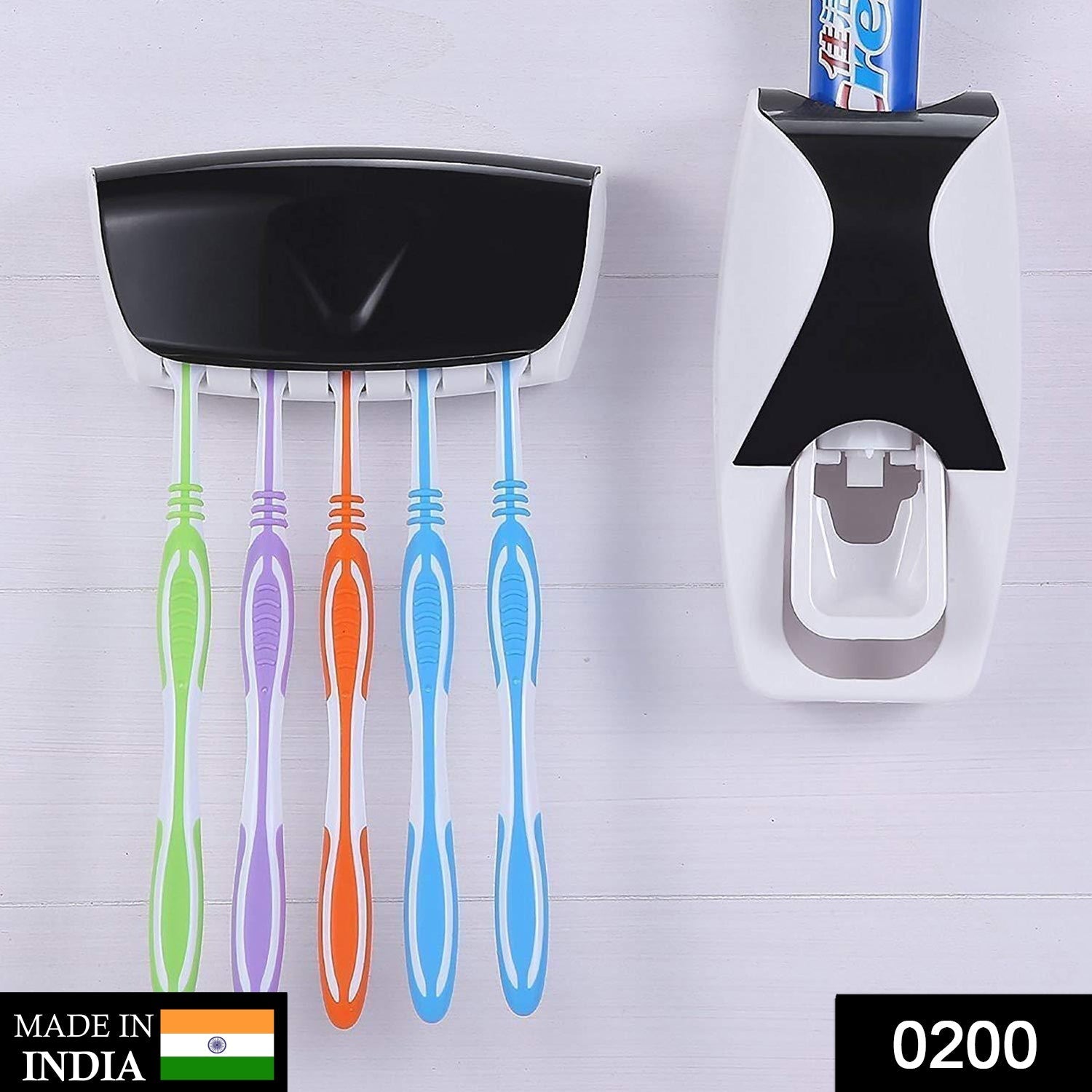 200 Toothpaste Dispenser & Tooth Brush with Toothbrush 