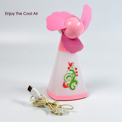 7707 CUTE BRIGHT COLOR DESKTOP OFFICE USB MINI FAN BATTERY USB FANS USB MINI FANS 