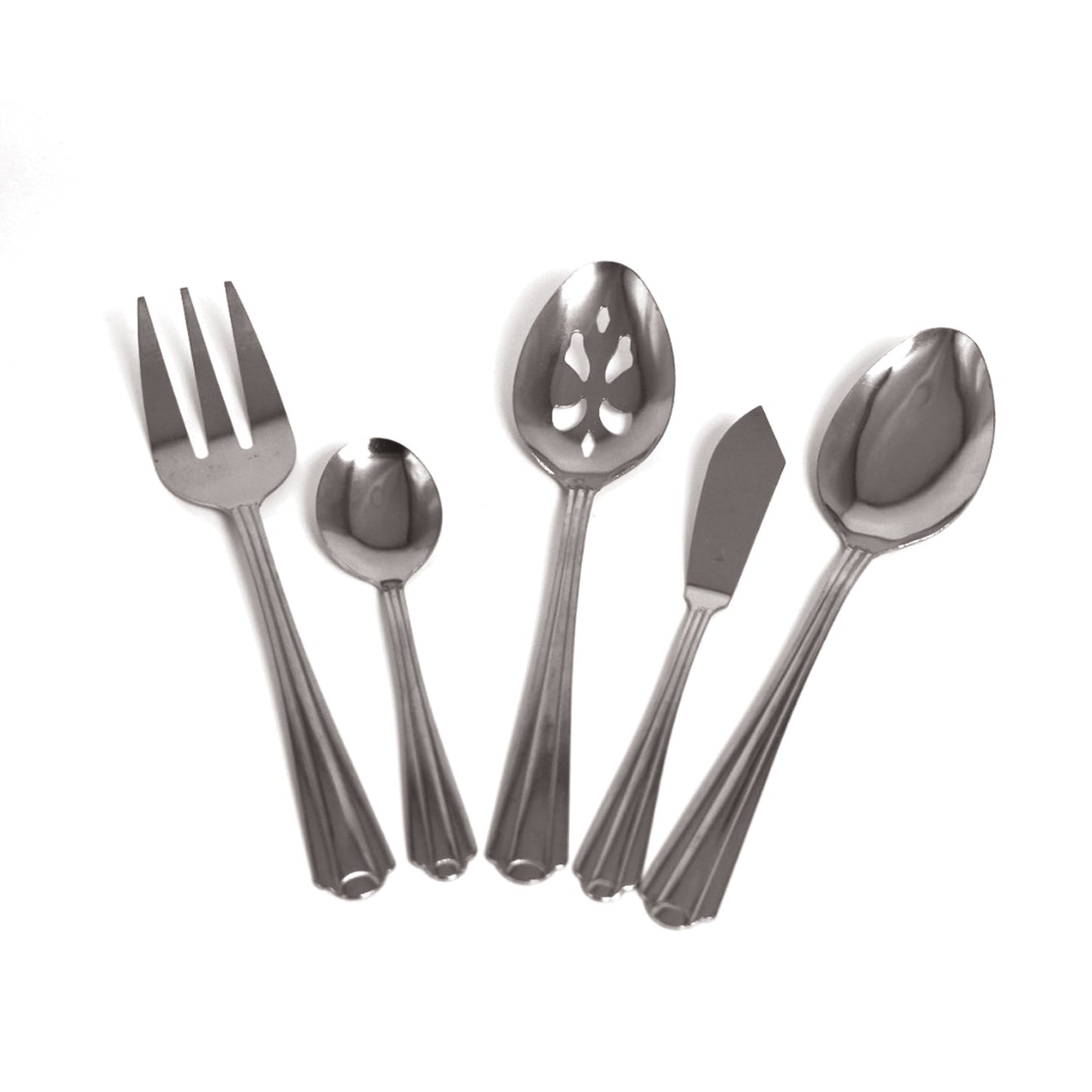 2780 5Pc Mix designed different spoons and fork for make your meal look classic 