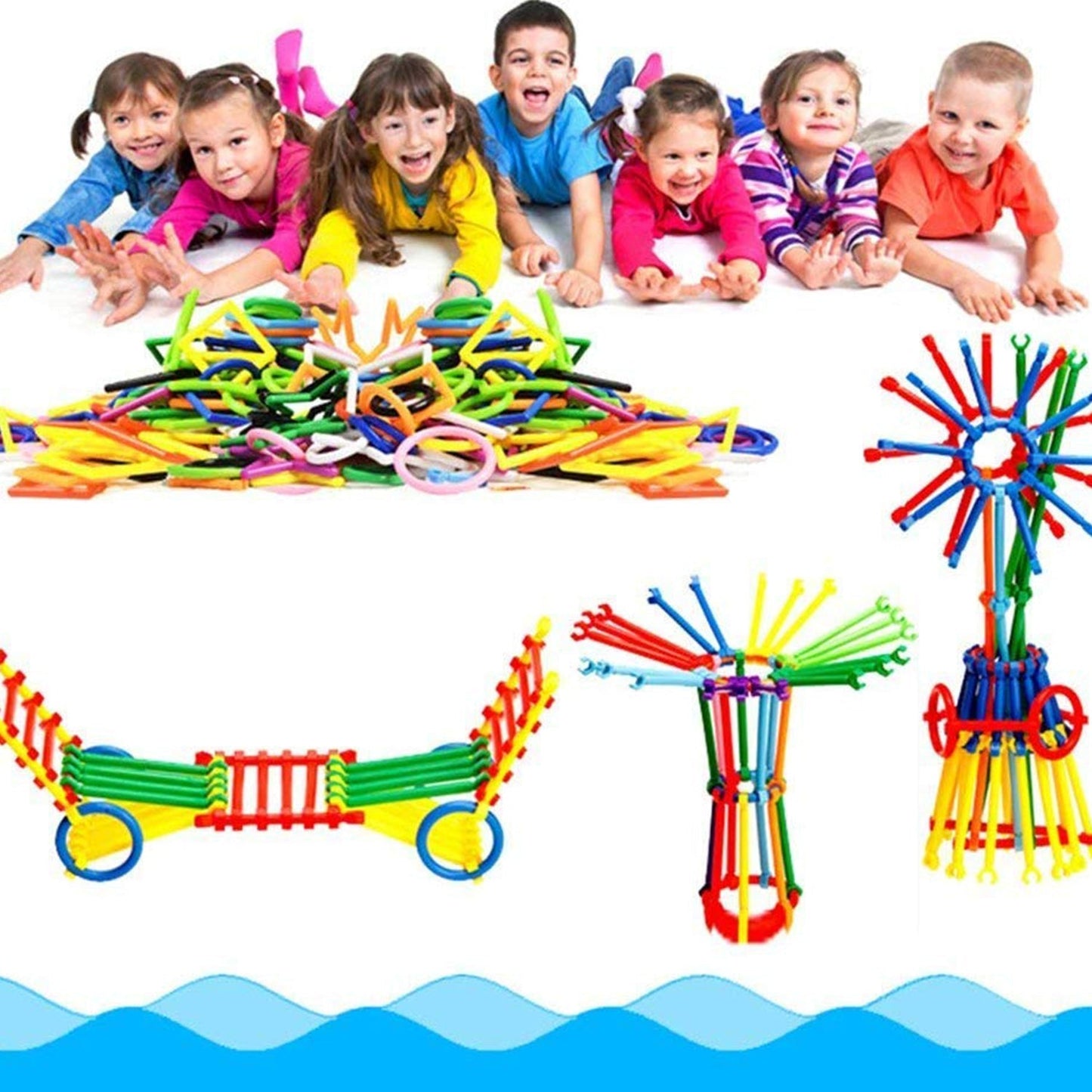 3905 400 Pc Sticks Blocks Toy used in all kinds of household and official places by kids and children's specially for playing and enjoying purposes. 