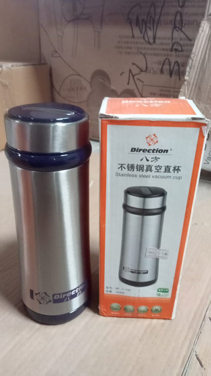 8376 Stainless Steel Water Bottle, Fridge Water Bottle, Stainless Steel Vacuum Cup, Leak Proof, Rust Proof, Cold & Hot Thermos steel Bottle| Leak Proof | Office Bottle | Gym | Home | Kitchen | Hiking | Trekking | Travel Bottle (450 ML)