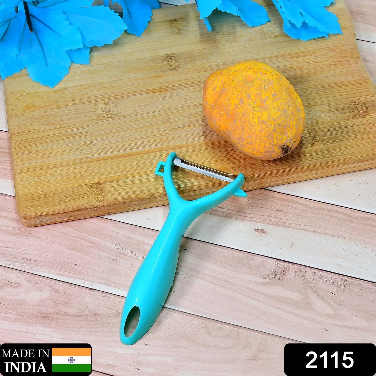 2115 Multi-Function Non-Slip Handle steel Blade Peeler for Kitchen (1pc) 