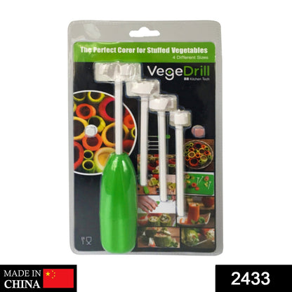 2433 Veg Drill Vegetable Spiralizer Digging for Stuffed Vegetables