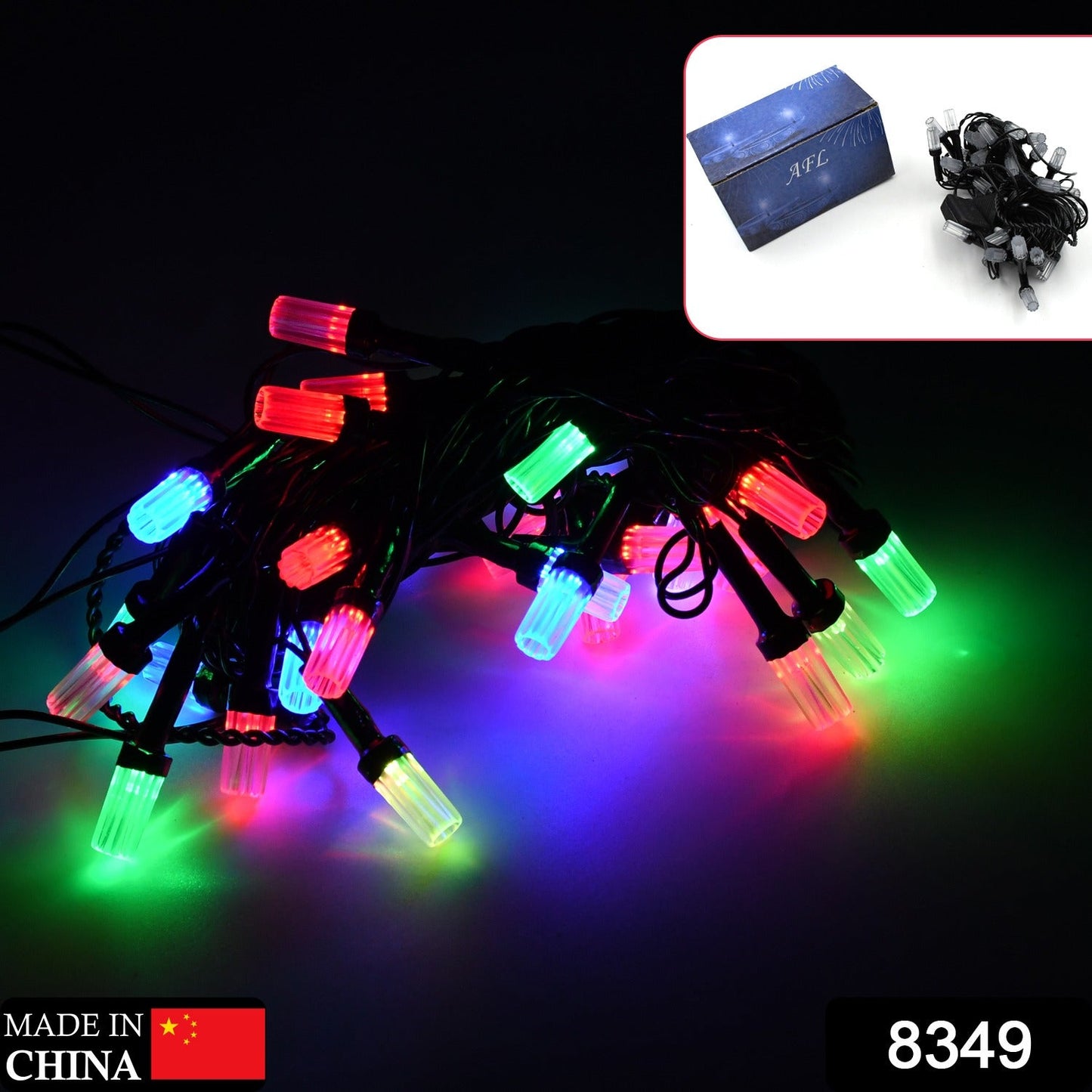 8349 9Mtr Flower Design Home Decoration Electrical Series Light Home Decoration Diwali & Wedding LED Christmas String Light Indoor and Outdoor Light ,Festival Decoration Led String Light, Multi-Color Light 1.4MM (36L 9Mtr)