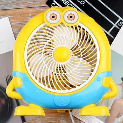 6464 plastic cute mini  cartoon electric usb fan desk fan for children 