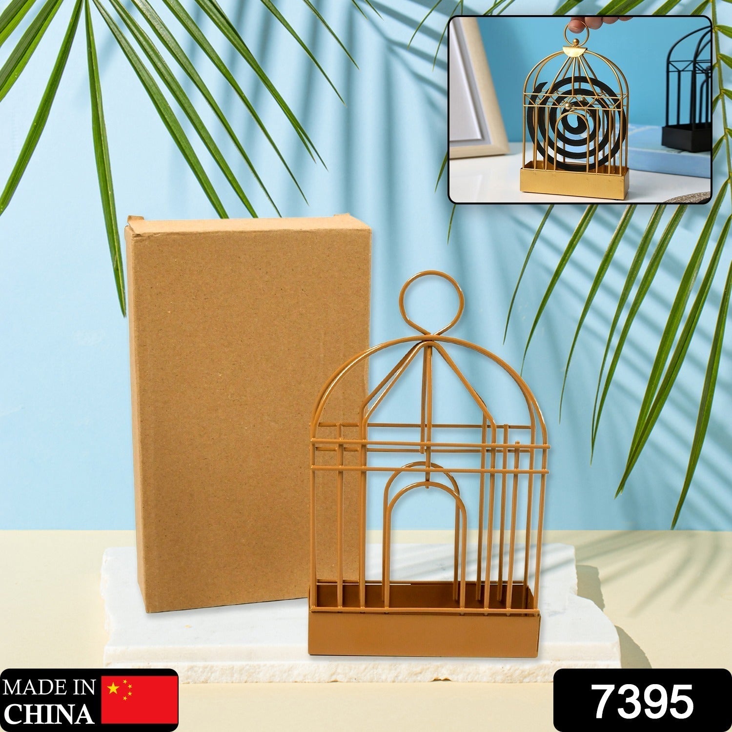 7395 Mosquito Coil Holder, Vintage Style Durable Household Mosquito Stand for Office Home 