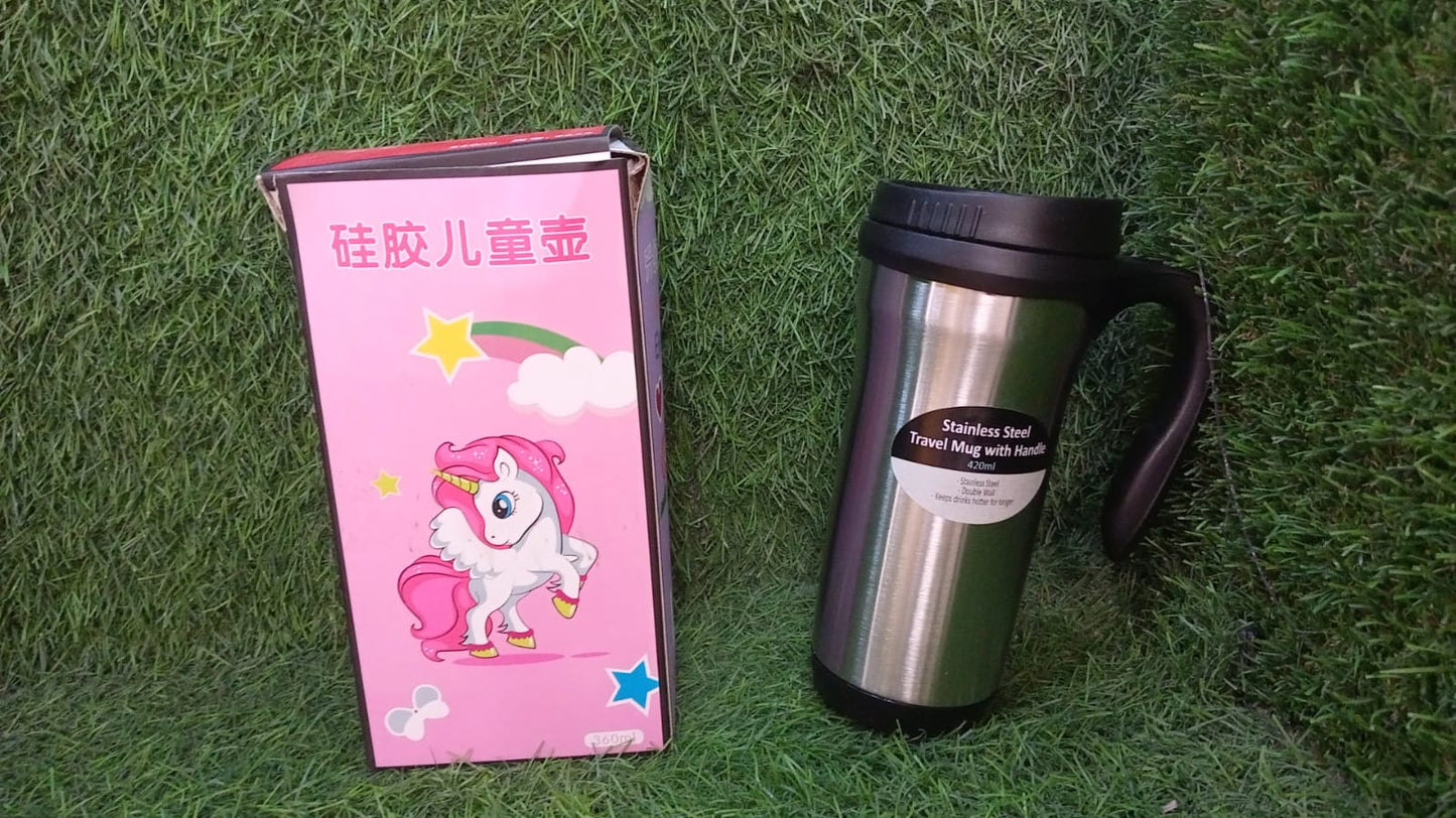 6825 STAINLESS STEEL MUG BOTTLE FOR TRAVEL, HOME, OFFICE, SCHOOL 420ML.