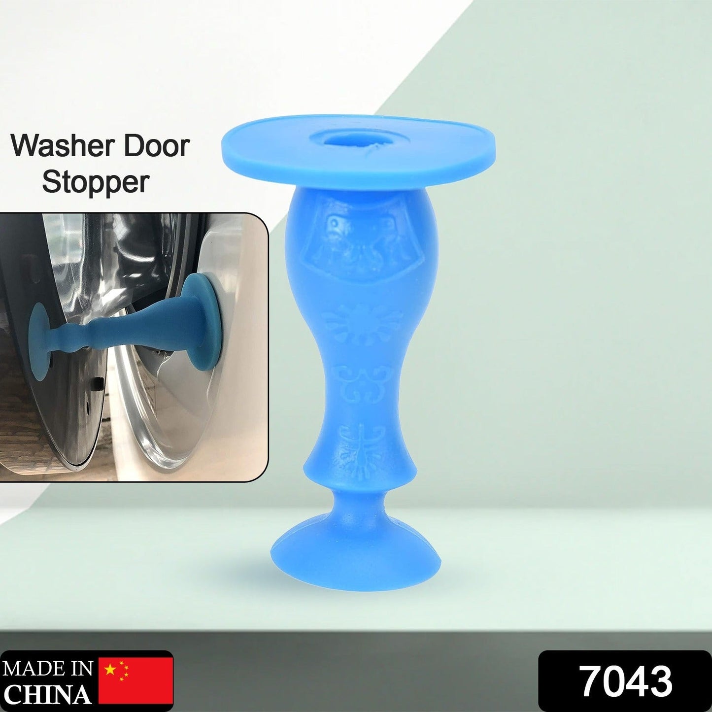 7043 Multifunction Washer Door Stopper, Rubber Front Load Washing Machine Door Holder Prop for Family Use, Washing Machine Accessory