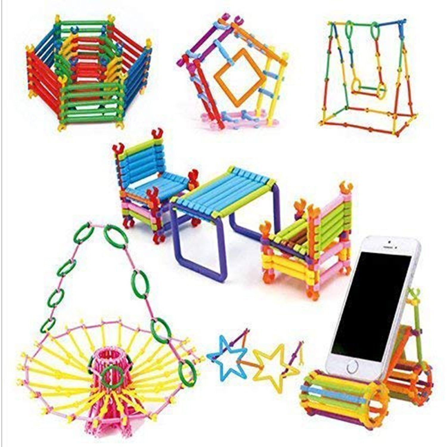 3905 400 Pc Sticks Blocks Toy used in all kinds of household and official places by kids and children's specially for playing and enjoying purposes. 