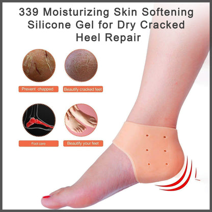 339 Moisturizing Skin Softening Silicone Gel for Dry Cracked Heel Repair (Multicolour) Adodin