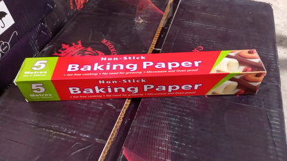 Non Stick Microwave & Oven Proof Parchment Paper/ Baking Paper/ Food Wraping Paper, Easy to Tear, Easy to Clean, for Grilling, Cooking, deep Fryer, White