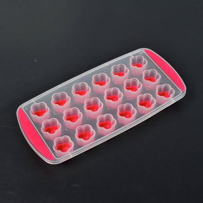 7165 Ice Mould Flower Shape 18 Cavity Mould ice Tray Sphere ice Flower Mould Small ice Flower Tray Mini ice Cube Tray 