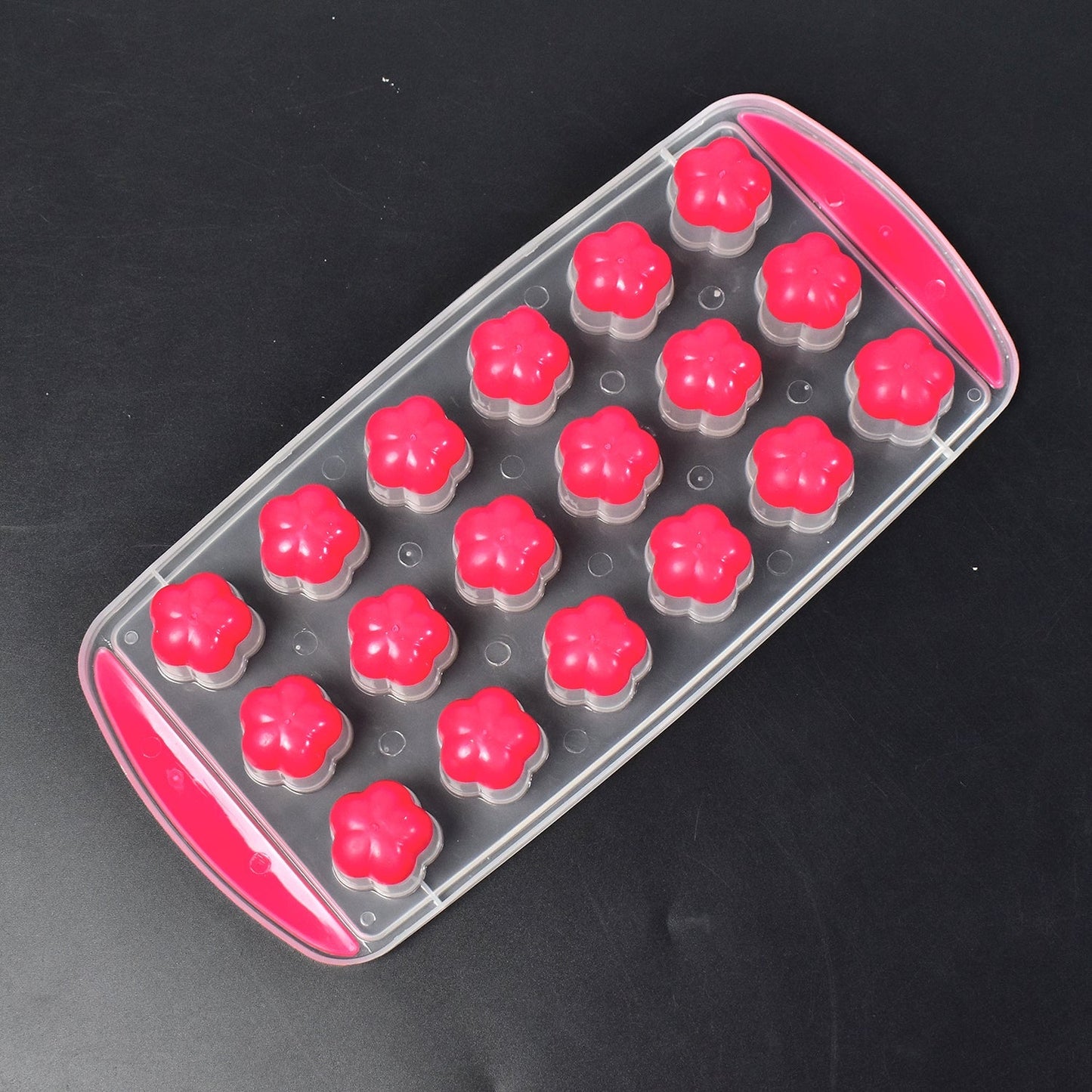 7165 Ice Mould Flower Shape 18 Cavity Mould ice Tray Sphere ice Flower Mould Small ice Flower Tray Mini ice Cube Tray 