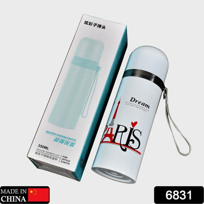 6831 Stainless Steel Vacuum Insulated Flask Water Bottle Ideal for Hot and Cold Drink, Office, Gym, Travelling, (350Ml) 